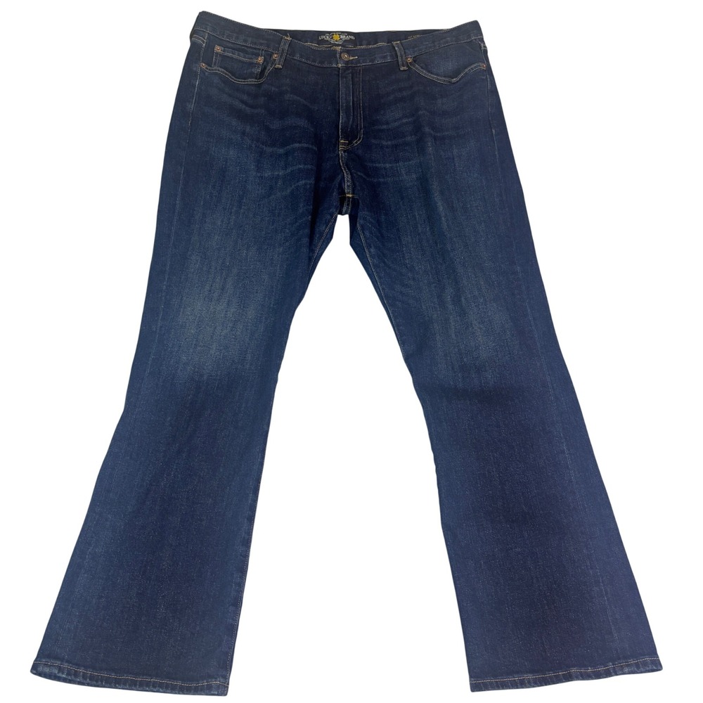 Lucky Brand 427 Athletic Boot Jeans Mens 40x32 Dark Wash Denim Blue Bootcut